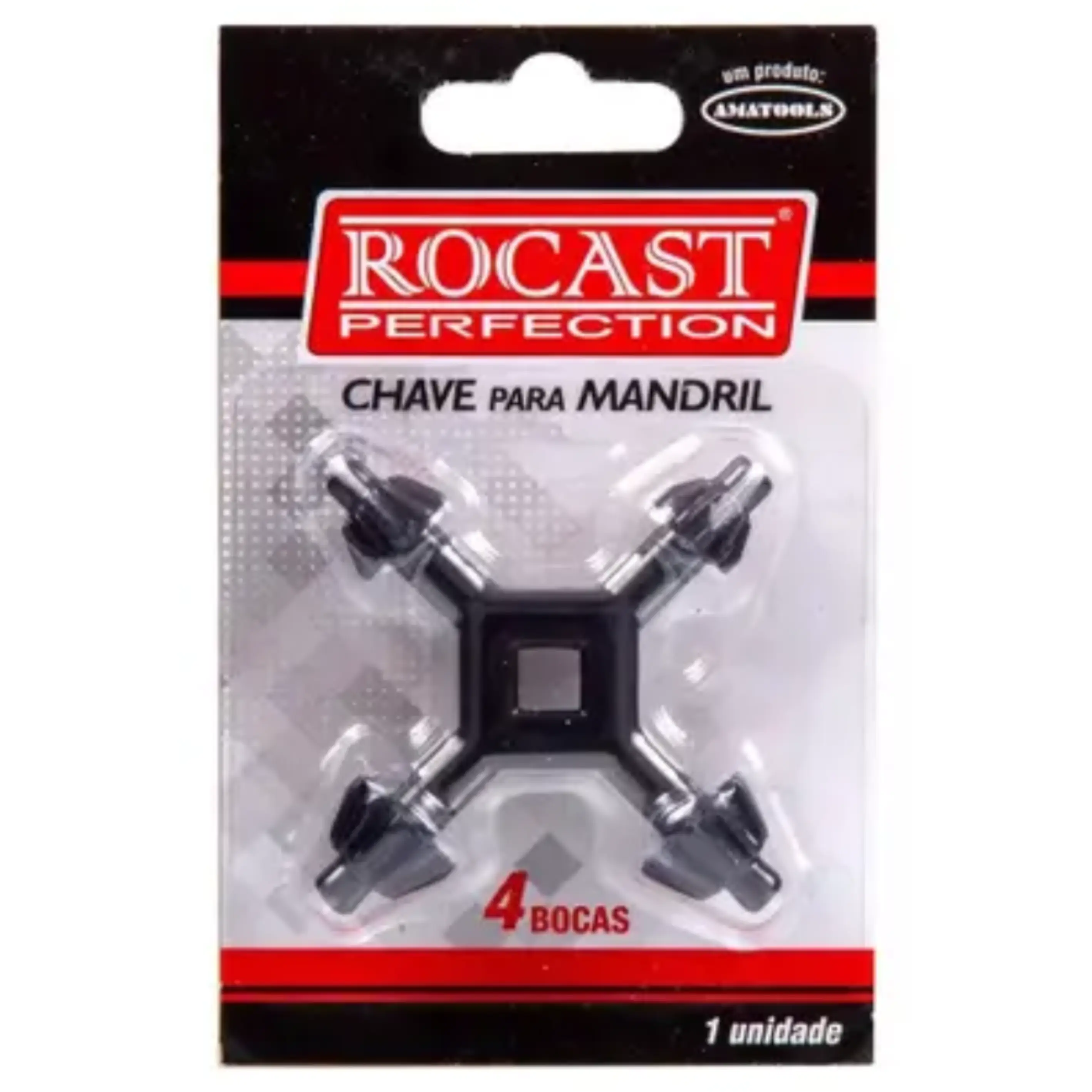 Chave para Madril com 4 Lados 1/4 5/16 3/8 1/2 430015 Rocast